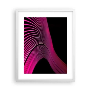 Poster in einem weißen Rahmen - Allee des Lichts - 40x50 cm