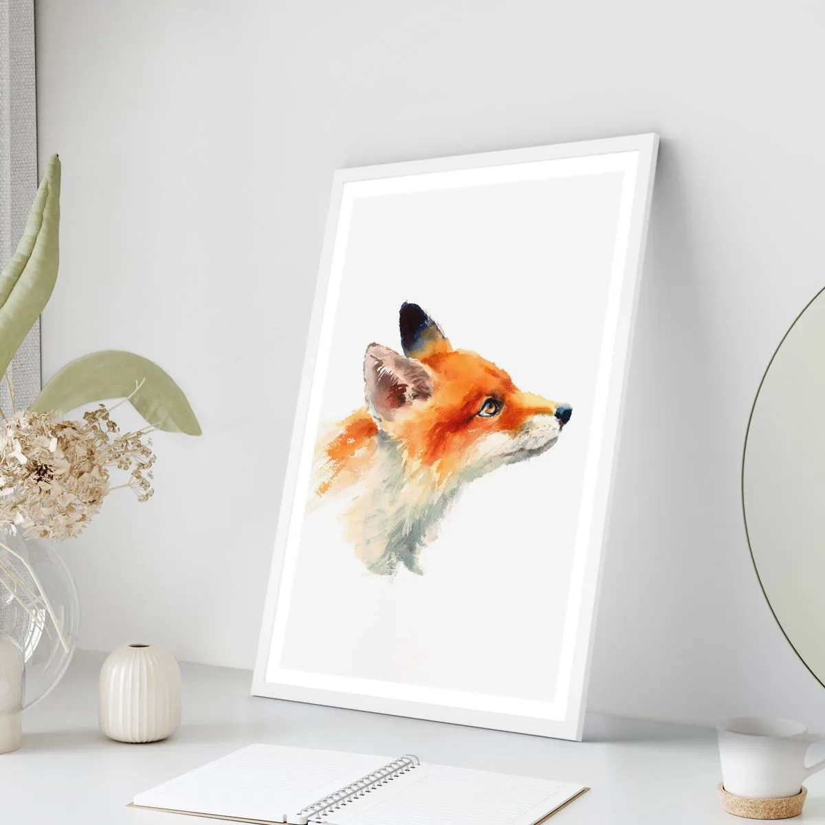 Poster in einem weißen Rahmen - Man kann nie vorsichtig genug sein - 50x70 cm