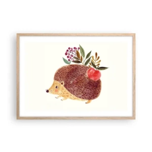 Poster in einem Rahmen aus heller Eiche - Und dann magst du mich schon - 70x50 cm