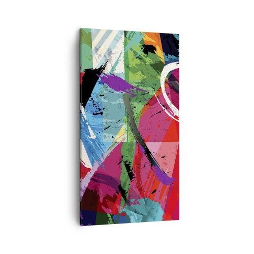 Bild auf Leinwand - Leinwandbild - Schnell, spritzig und springt - 45x80 cm