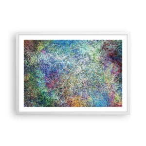 Poster in einem weißen Rahmen - Es ist nicht so einfach - 70x50 cm