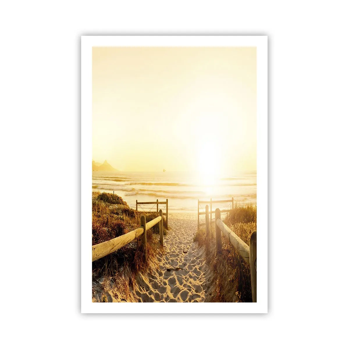 Poster - Über die Düne, der Sonne entgegen - 61x91 cm