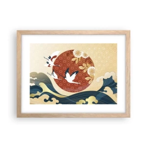 Poster in einem Rahmen aus heller Eiche - Japanisches Märchen - 40x30 cm