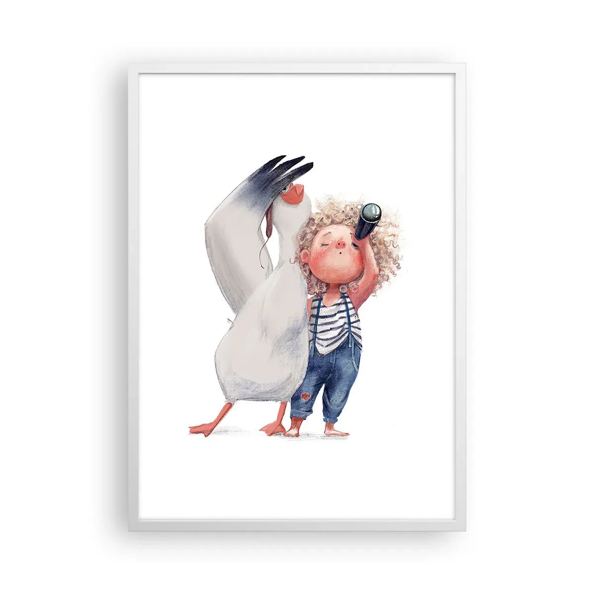 Poster in einem weißen Rahmen - Toller Reiseplan - 50x70 cm