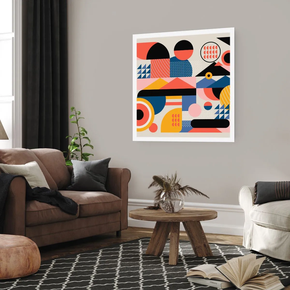 Poster - Komposition: Na, los, spiel! - 40x40 cm