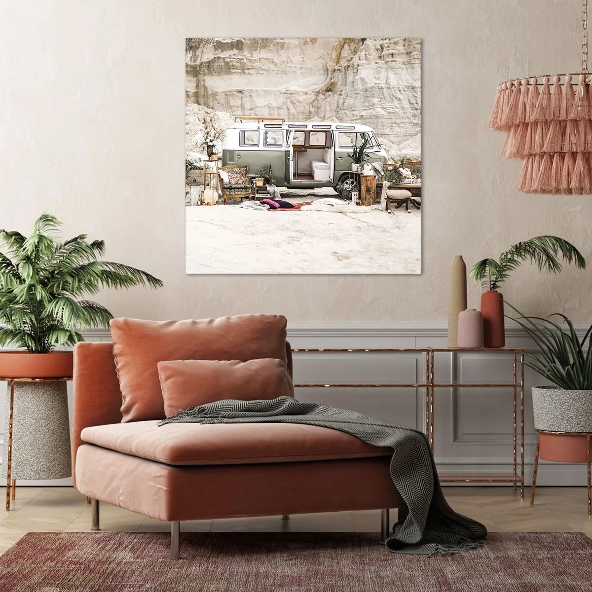 Bild auf Leinwand - Leinwandbild - Es ist die Zeit, die Reise zu beginnen - 40x40 cm