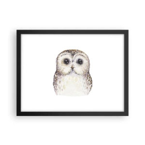 Poster in einem schwarzem Rahmen - Schau mir in die Augen - 40x30 cm