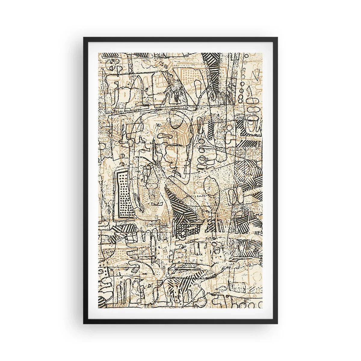 Poster in einem schwarzem Rahmen - Es wartet darauf, entschlüsselt zu werden - 61x91 cm