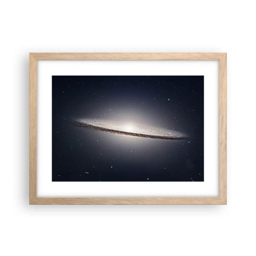 Poster in einem Rahmen aus heller Eiche - Vor langer Zeit in einer weit entfernten Galaxie ... - 40x30 cm