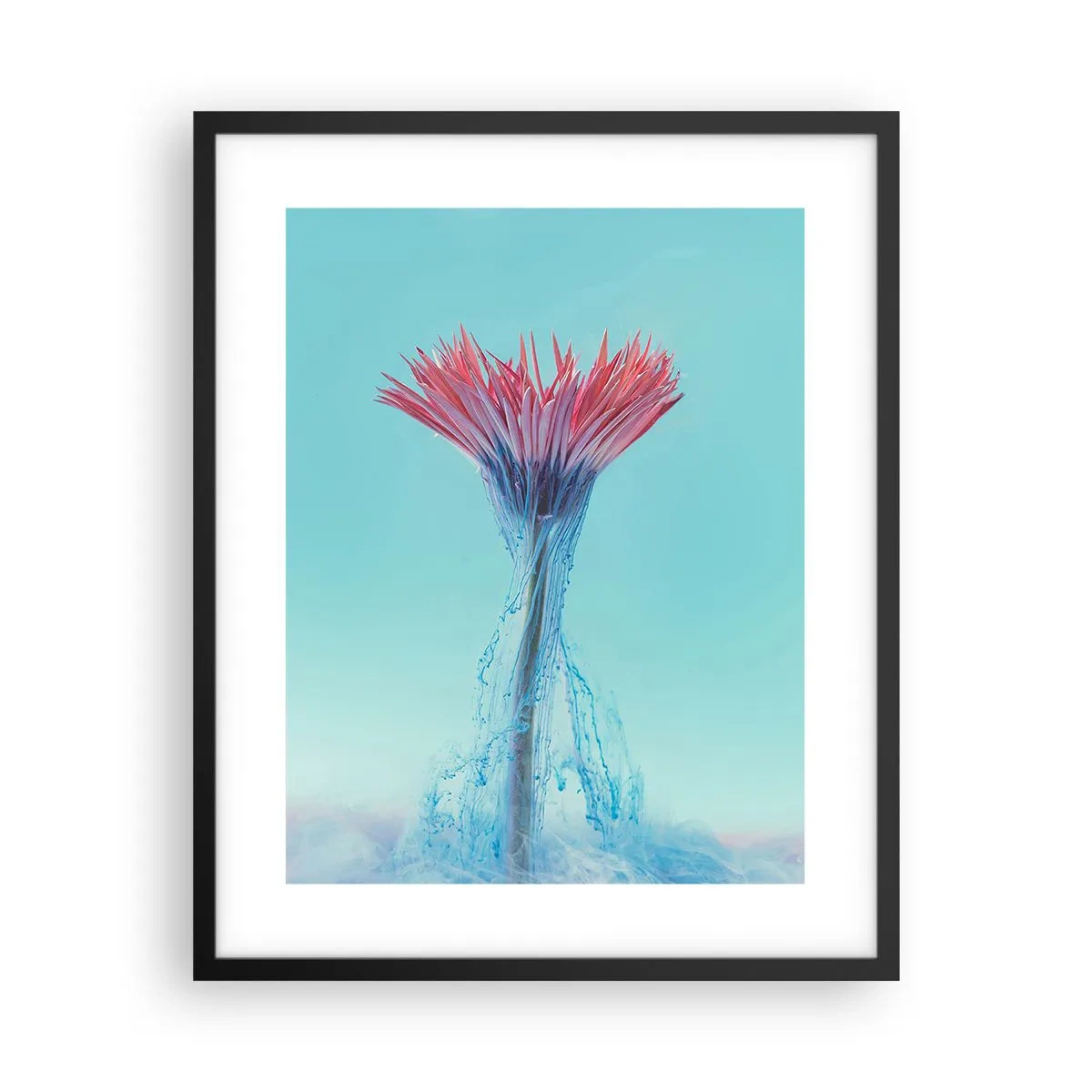 Poster in einem schwarzem Rahmen - In einer belebenden Umarmung - 40x50 cm