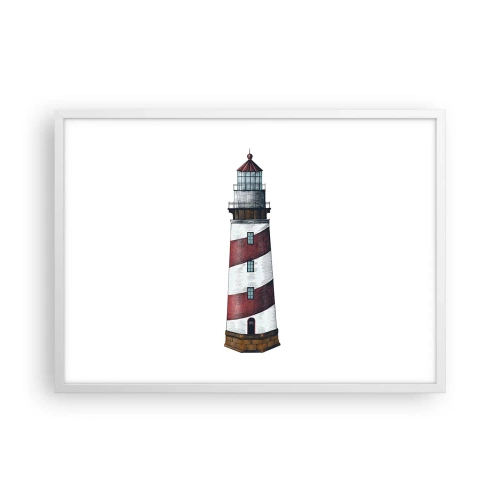 Poster in einem weißen Rahmen - Immer auf der Hut - 70x50 cm