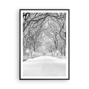 Poster in einem schwarzem Rahmen - Vier Jahreszeiten - Winter - 70x100 cm