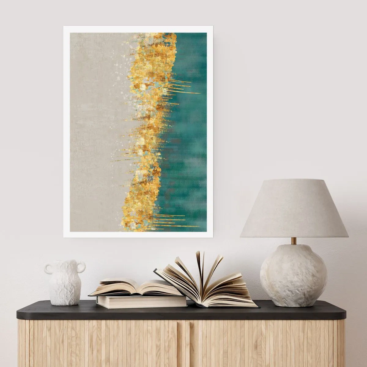 Poster - Goldener Rand - 30x40 cm