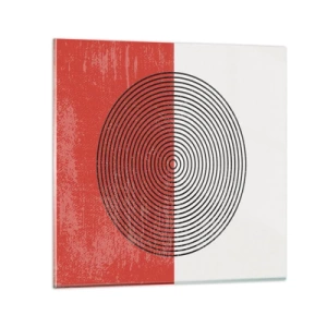 Glasbild - Bild auf glas - Auf den Punkt gebracht - 30x30 cm