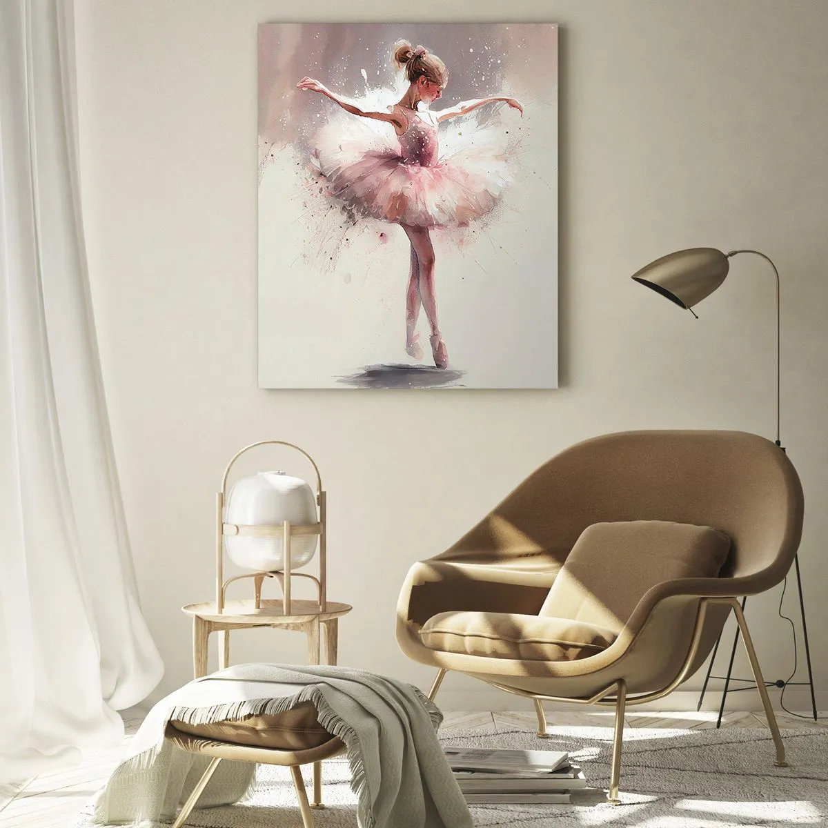 Glasbild - Bild auf glas - Wie ein junger Vogel - 70x100 cm