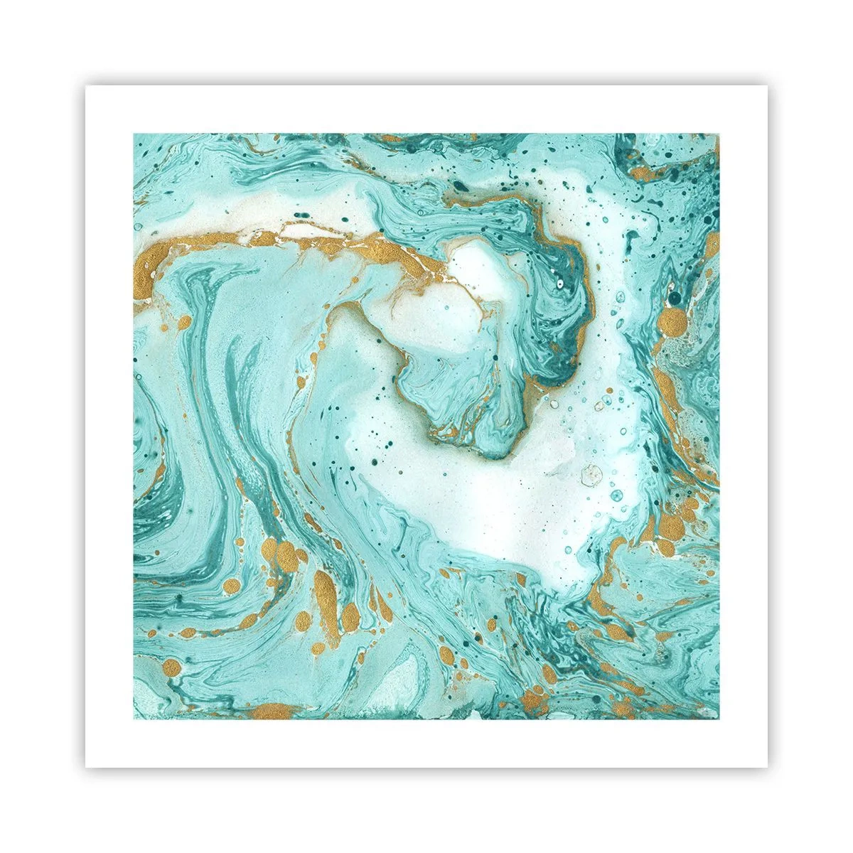 Poster - Unter der großen Welle der Edo-Ära - 50x50 cm