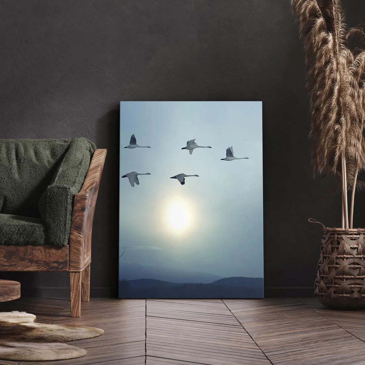 Bild auf Leinwand - Leinwandbild - Auf Wiedersehen Sommer für ein Jahr - 45x80 cm