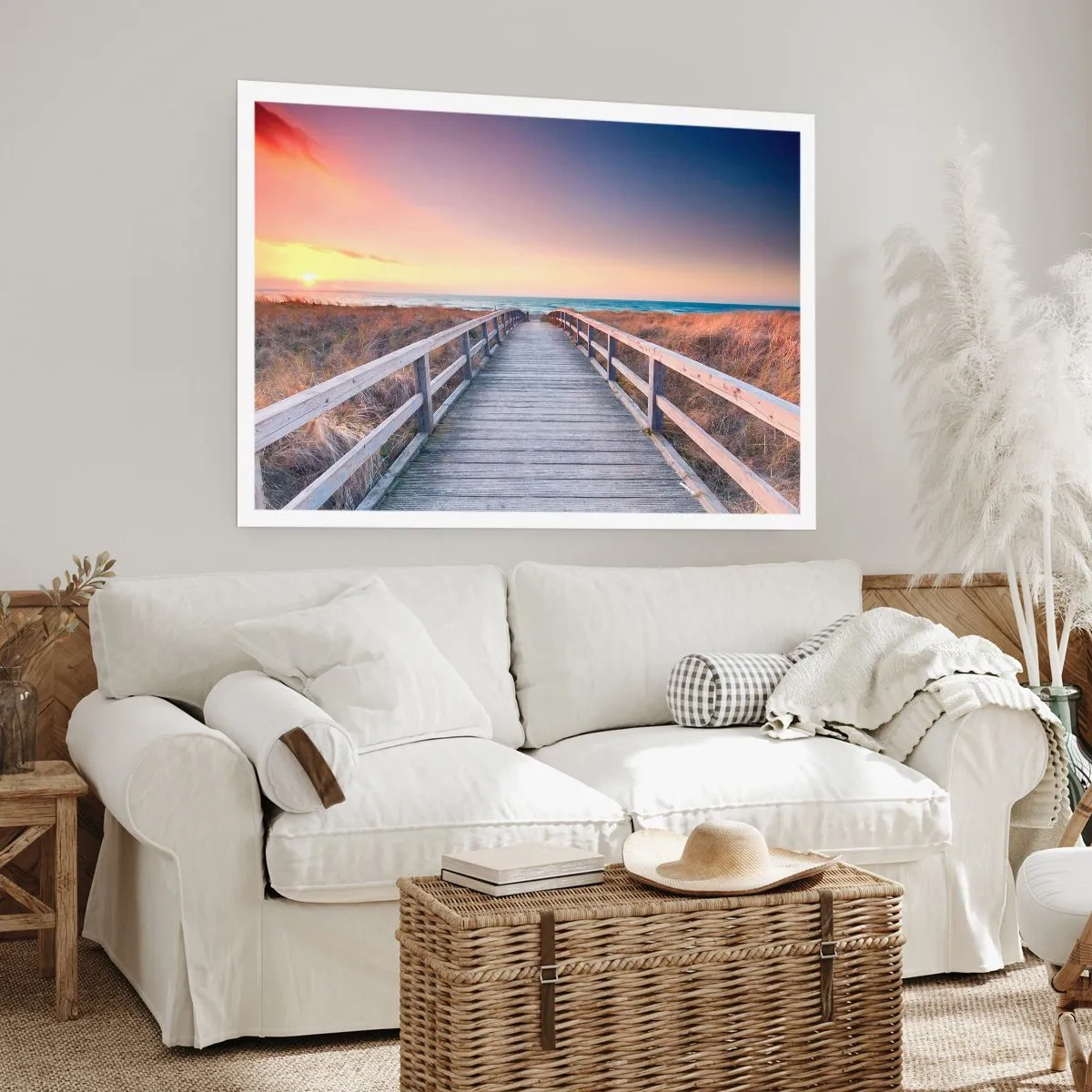 Poster - Baltische Abend-Aurora - 40x30 cm