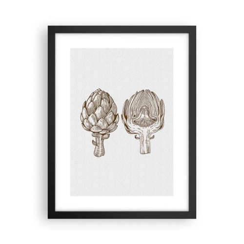 Poster in einem schwarzem Rahmen - Anatomie-Lektion - 30x40 cm