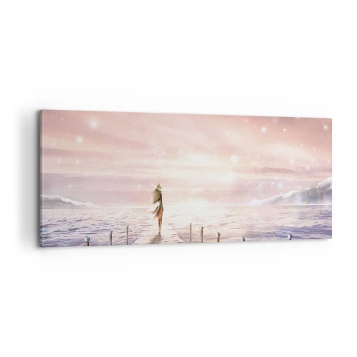 Bild auf Leinwand - Leinwandbild - Im Licht eines Traums - 100x40 cm