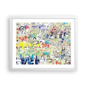 Poster in einem weißen Rahmen - Es freut einfach die Augen - 50x40 cm