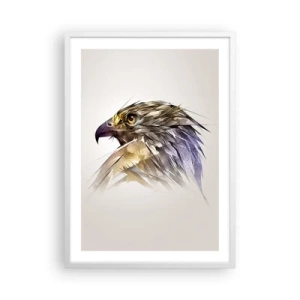 Poster in einem weißen Rahmen - Porträt eines Kriegers - 50x70 cm