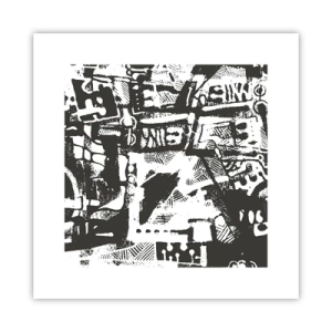 Poster - Ordnung oder Chaos? - 30x30 cm