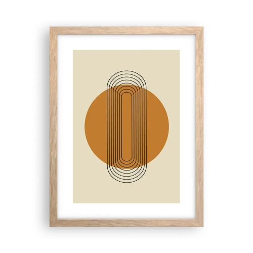 Poster in einem Rahmen aus heller Eiche - Perfekter Plan - 30x40 cm