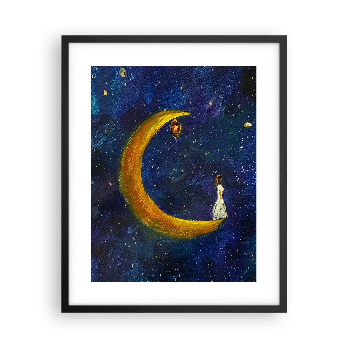 Poster in einem schwarzem Rahmen - Der Ruf der Welt - 40x50 cm