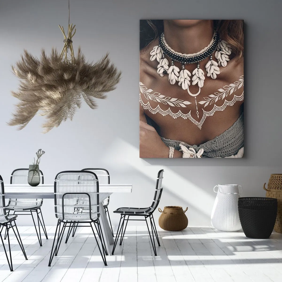 Bild auf Leinwand - Leinwandbild - Talismane, Rituale der Weiblichkeit - 45x80 cm