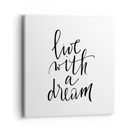 Bild auf Leinwand - Leinwandbild - Na sicher - 40x40 cm