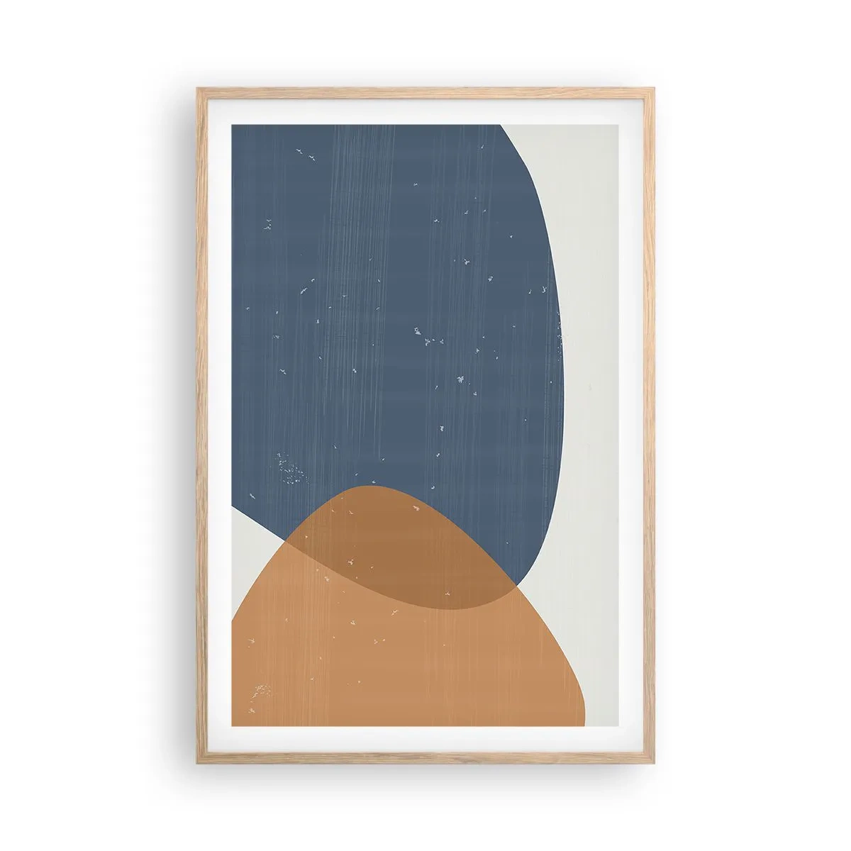 Poster in einem Rahmen aus heller Eiche - Ovale und Einflüsse - 61x91 cm