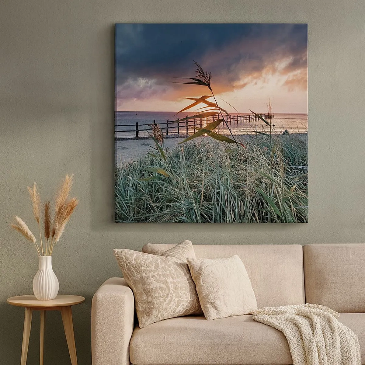 Bild auf Leinwand - Leinwandbild - Es vergeht nicht mit dem Wind - 30x30 cm