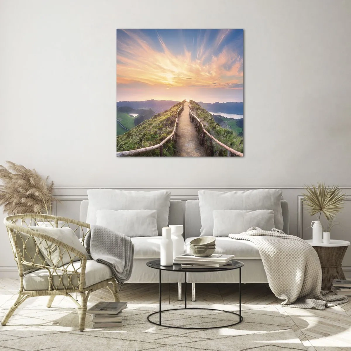 Glasbild - Bild auf glas - Nah am Himmel - 70x70 cm