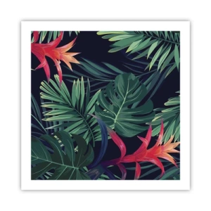 Poster - Im Grünen in Flammen gehen - 60x60 cm