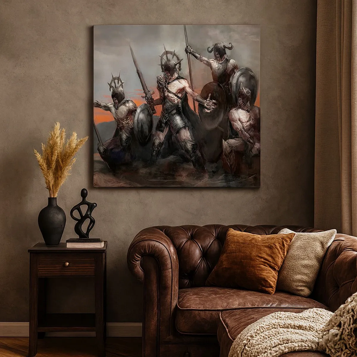 Bild auf Leinwand - Leinwandbild - Mit oder auf einem Schild - 30x30 cm