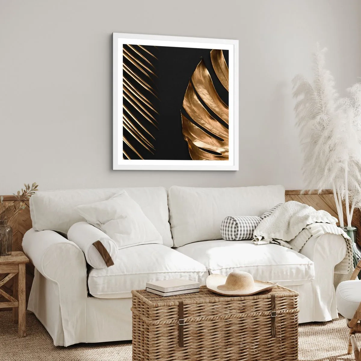 Poster in einem weißen Rahmen - Anders und genauso teuer - 40x40 cm