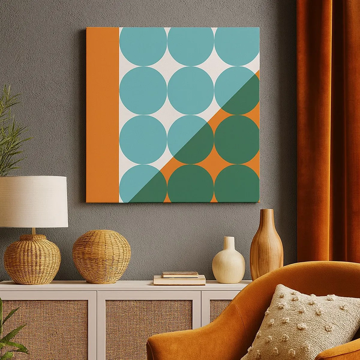 Bild auf Leinwand - Leinwandbild - Nach oben und schräg - 30x30 cm