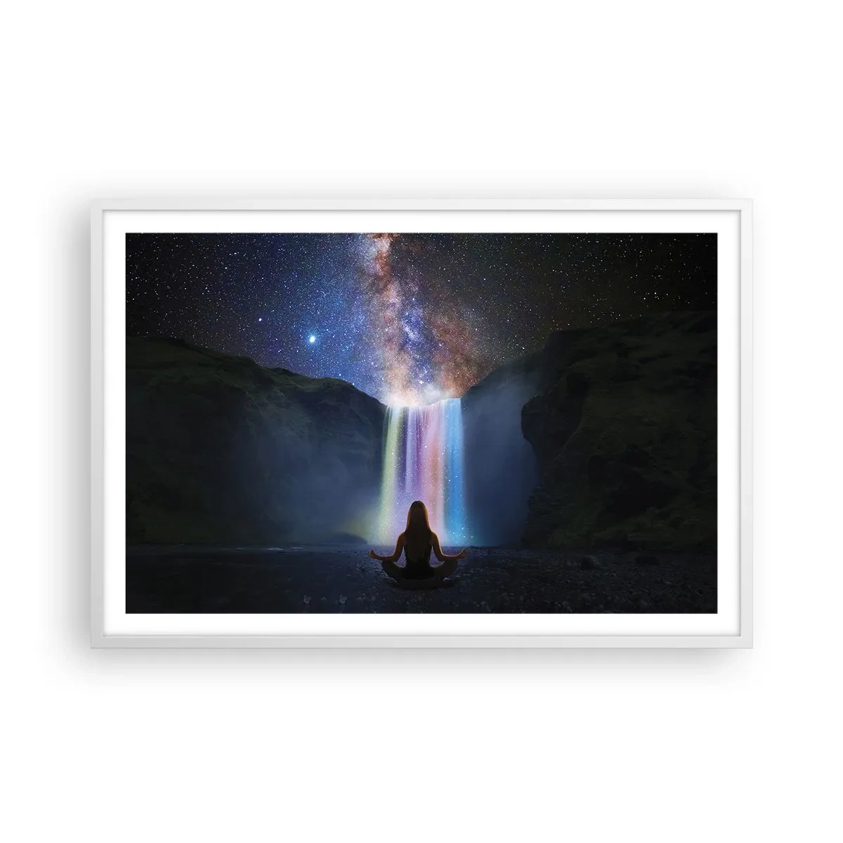 Poster in einem weißen Rahmen - Absolute Harmonie - 91x61 cm