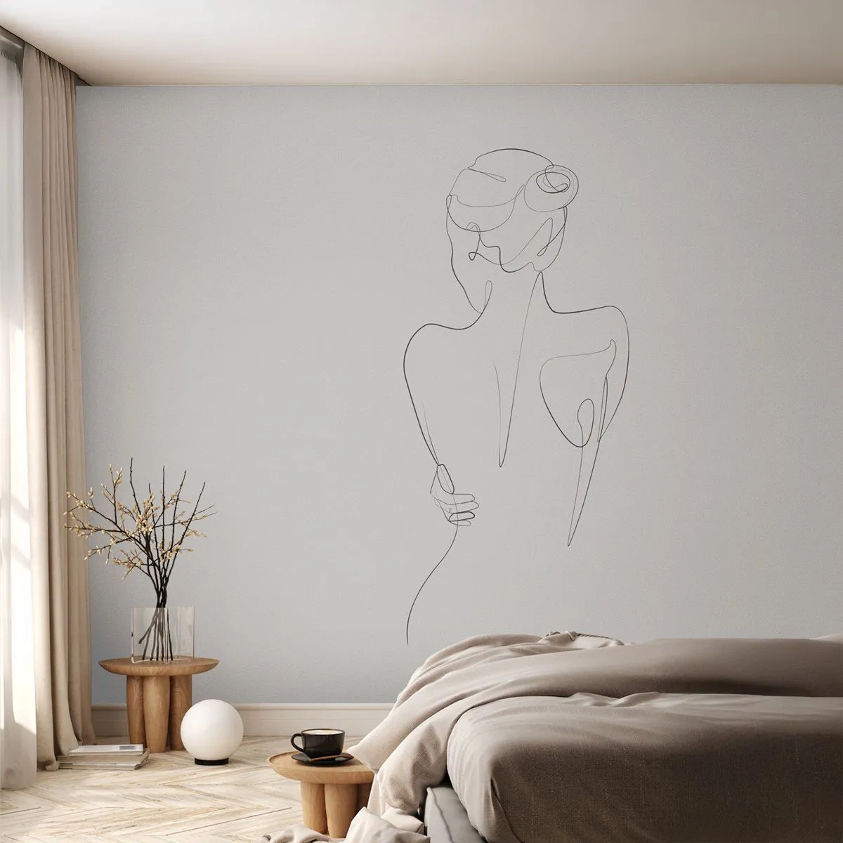 Maßgeschneiderte Fototapete Premium Canvas - Körpermusik - Grafik, Körper, Stück