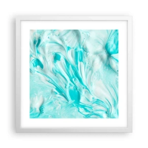 Poster in einem weißen Rahmen - Für immer zusammen - 40x40 cm