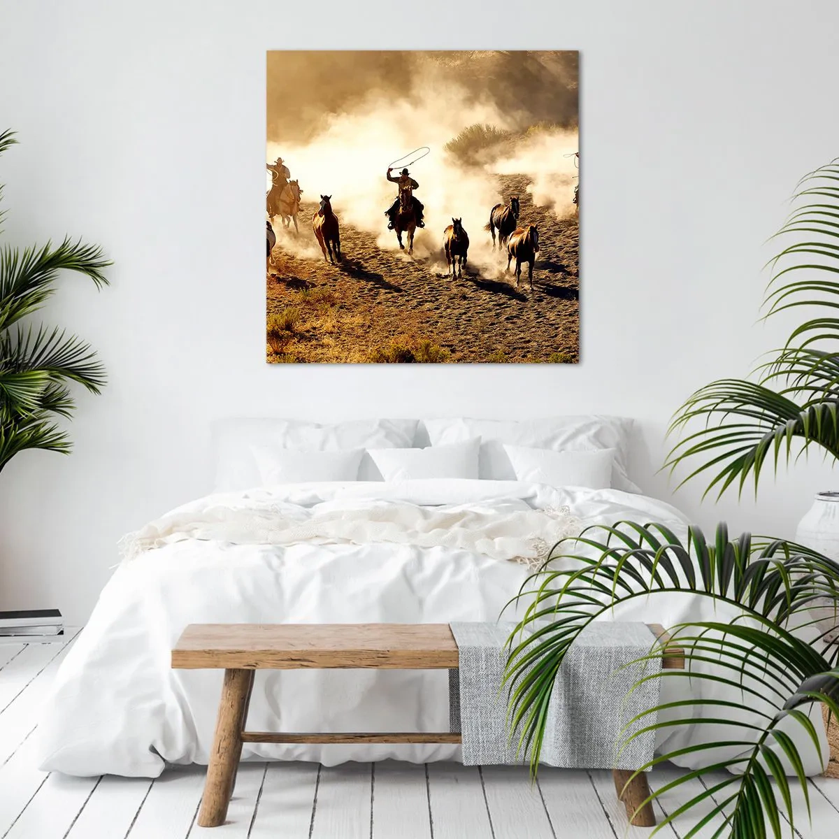 Bild auf Leinwand - Leinwandbild - Wirklich wilder Westen - 70x70 cm