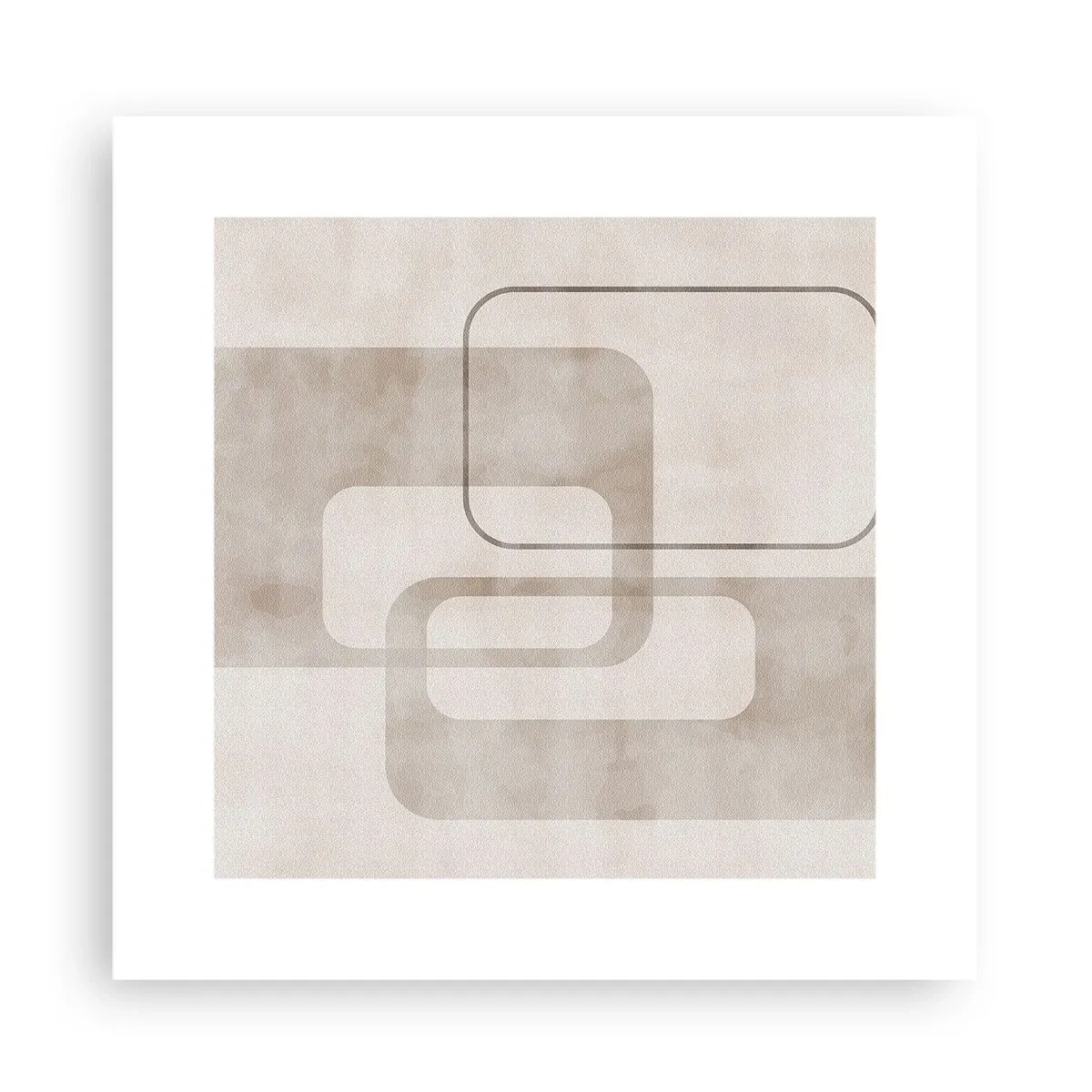 Poster - Geometrische Fuge - 30x30 cm