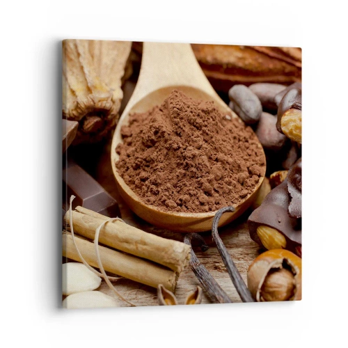 Bild auf Leinwand - Leinwandbild - Die Beste gegen Sorgen - 40x40 cm