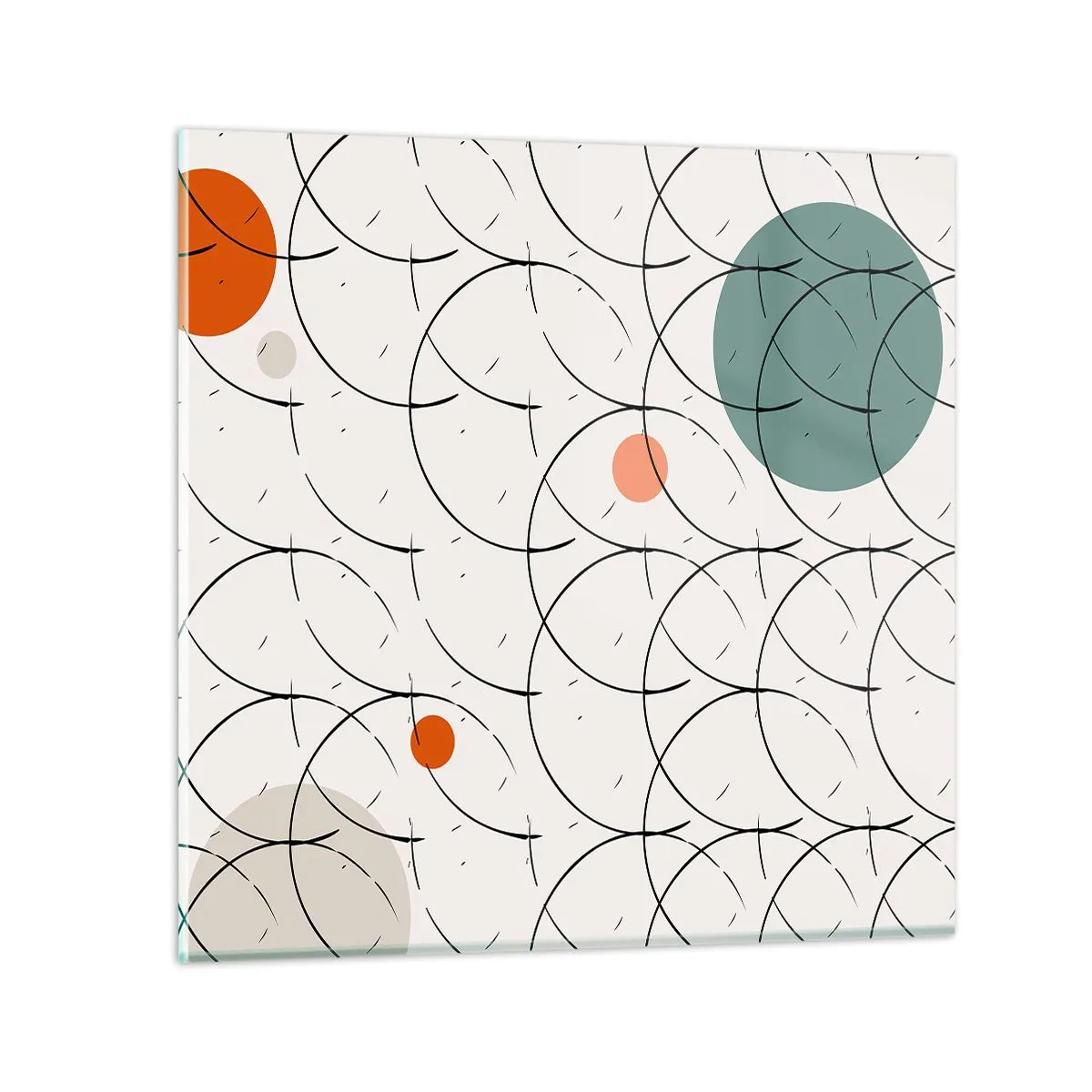 Glasbild - Bild auf glas - Im Pop-Art-Geist - 60x60 cm