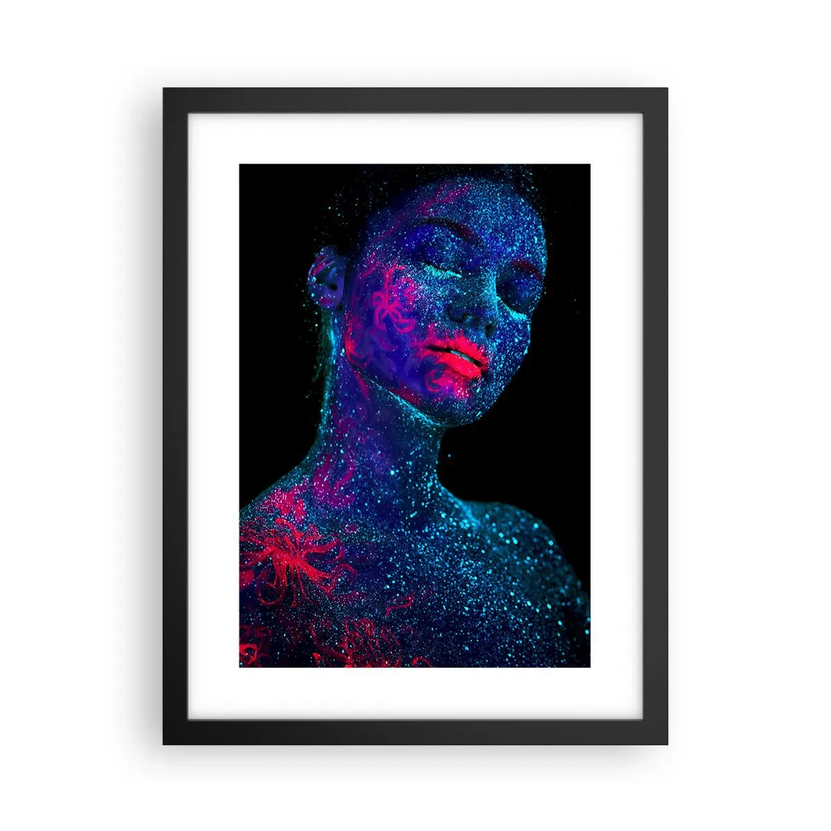 Poster in einem schwarzem Rahmen - Im Sternenstaub - 30x40 cm