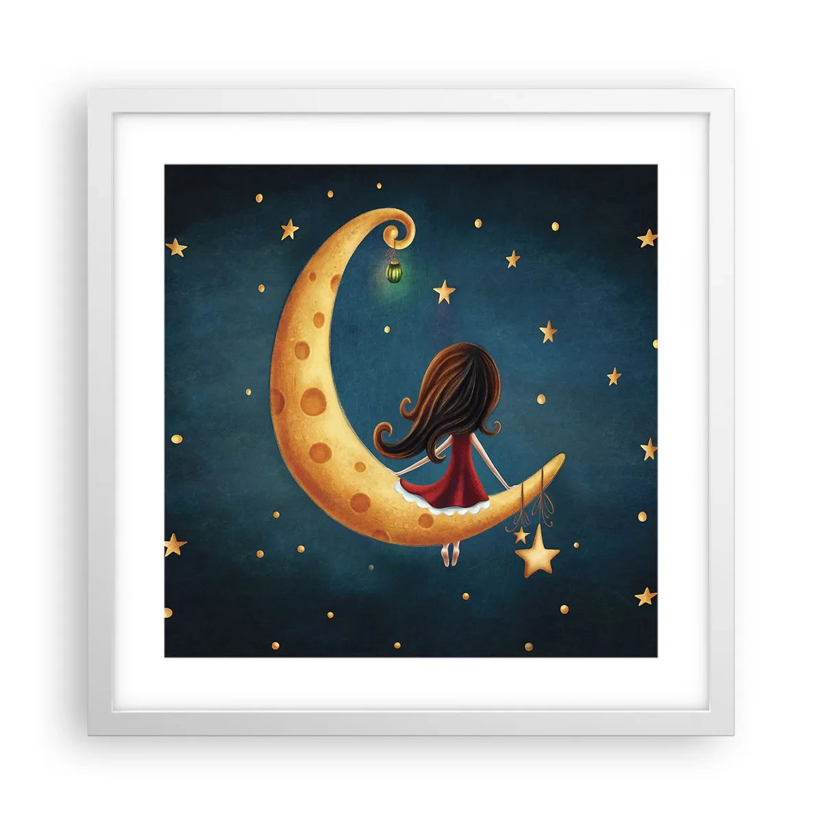 Poster in einem weißen Rahmen - Einmal… - 40x40 cm