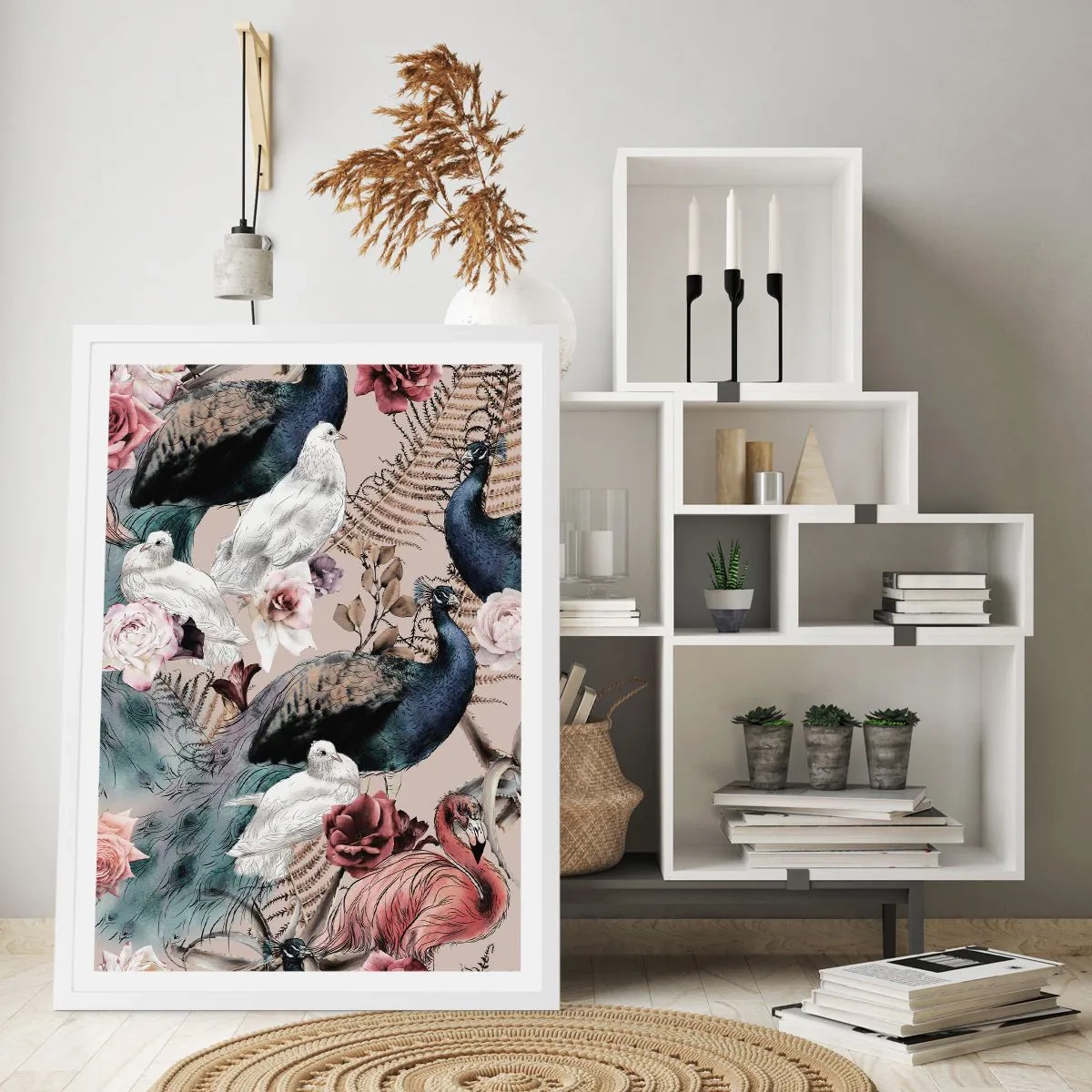 Poster in einem weißen Rahmen - Im Schlossgarten - 70x100 cm