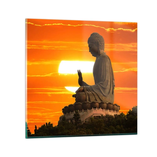 Glasbild - Bild auf glas - Keine Angst vor der Welt - 40x40 cm