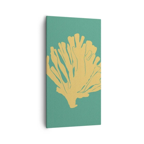 Bild auf Leinwand - Leinwandbild - Unterwasserwaldbusch - 55x100 cm